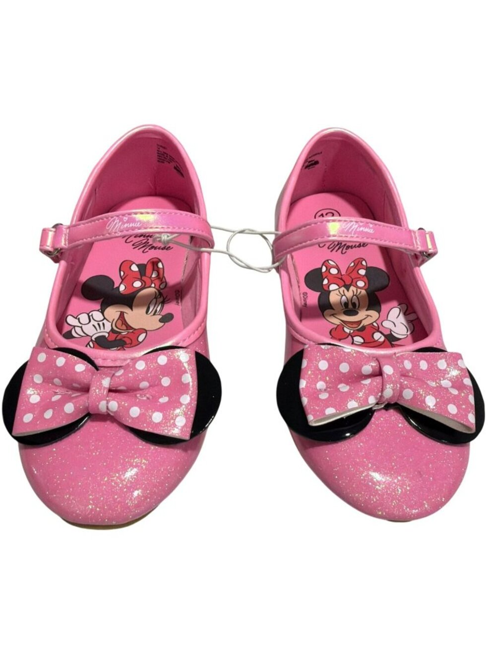 Disney Junior Minnie Mouse Ballet Flats Girls Size 12 Shoes New